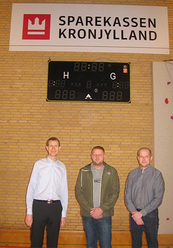 Ny scoringstavle til Havndal Hallen